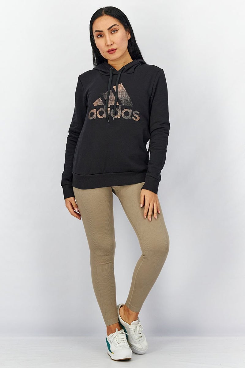 Adidas Women Sportswear Fit Hoodie, Black Combo - Image 4